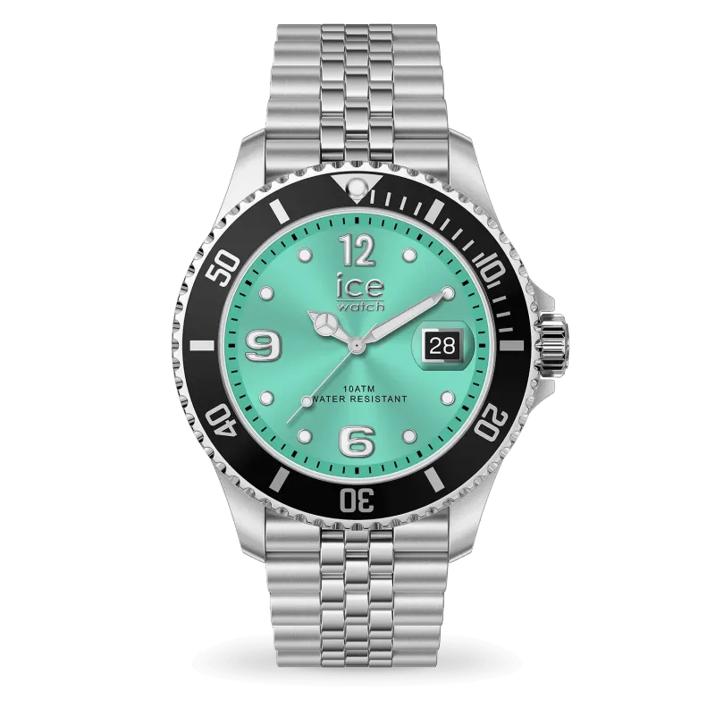 ICE steel - Black turquoise Silver