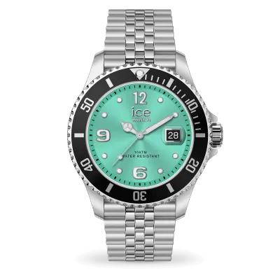 ICE steel - Black turquoise Silver