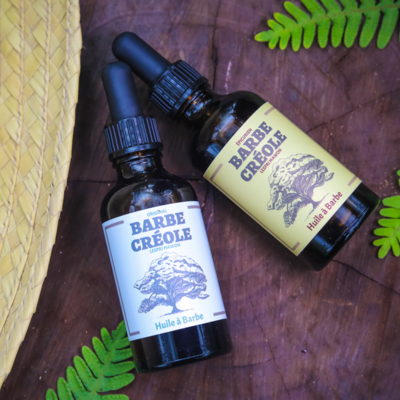 Lot de 2 Huiles à barbe - Original/Épicurien - Barbe Créole - 2 X 50 ml