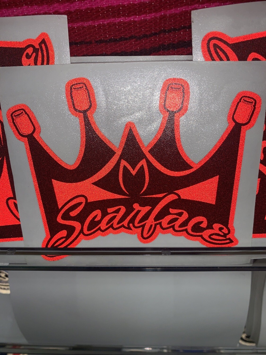 Crown (Red) Scarface Sticker