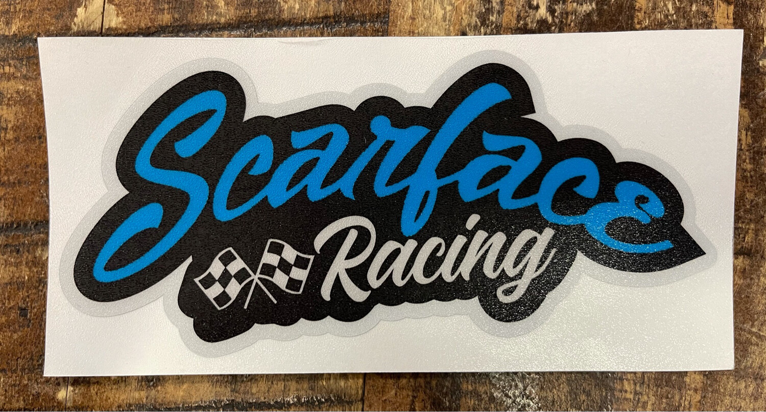 Scarface Racing Blue (sticker)