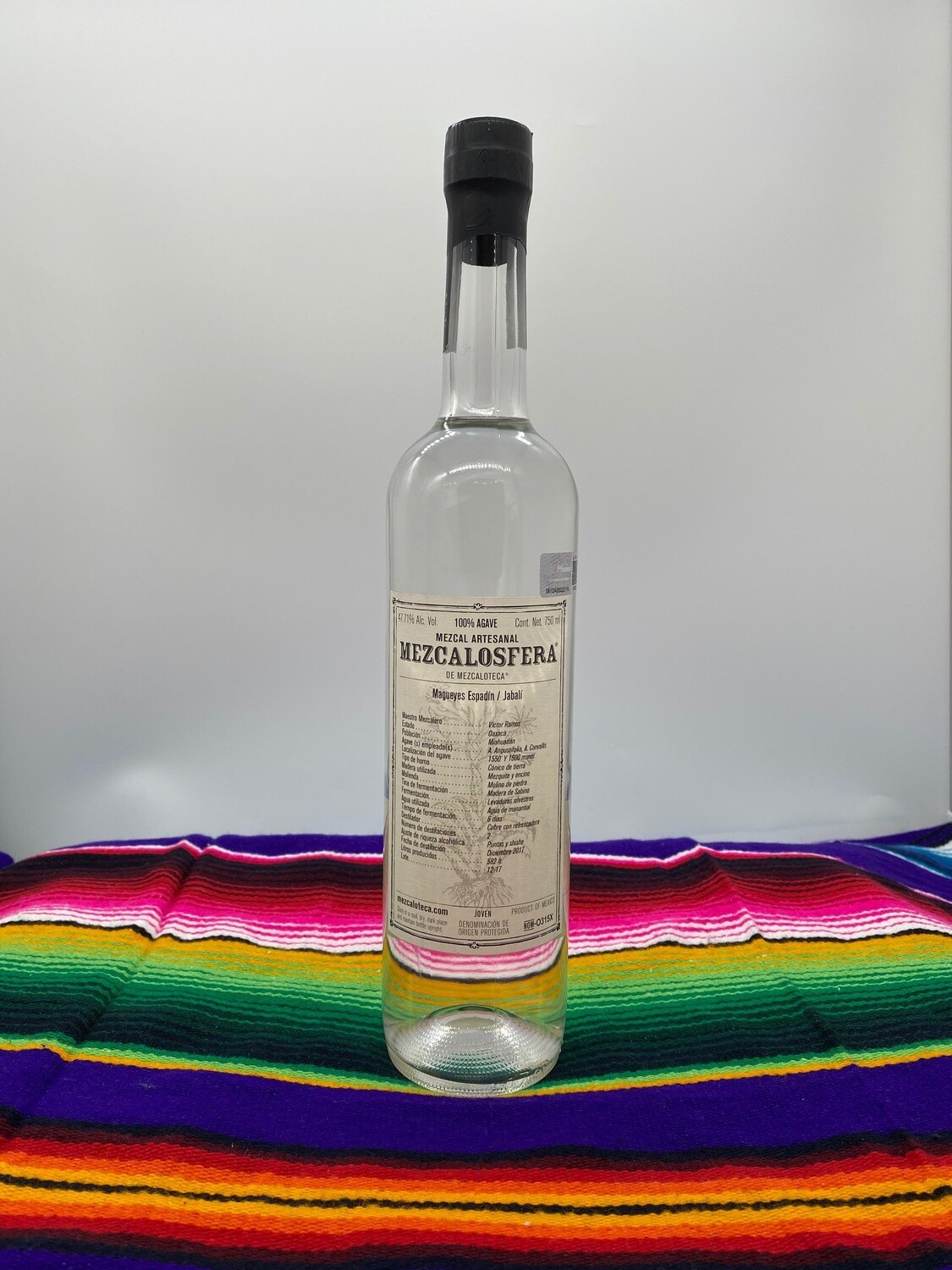 MEZCALOSFERA JOVEN ESPALDIN/JABALI 750ML