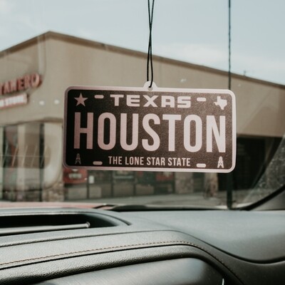 Houston License Plate (Air Freshener)