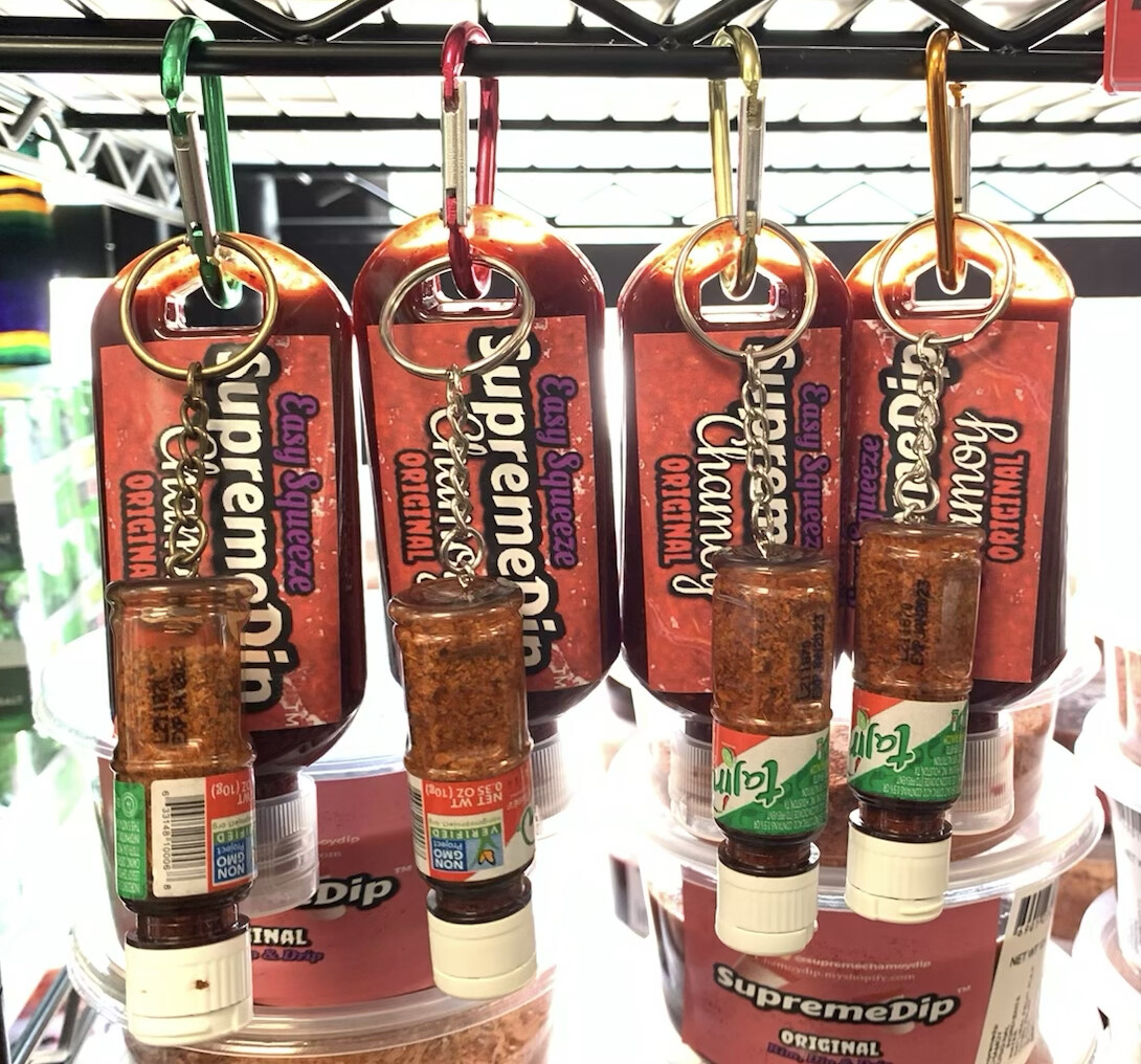 Squeeze Supremedip Chamoy Keychain