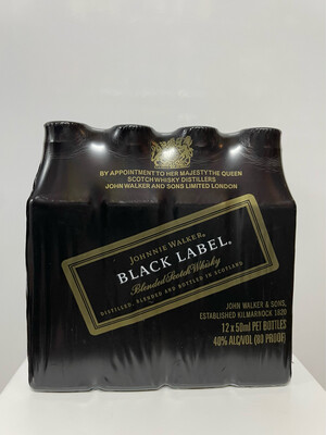 Johnnie Walker Black Label 50ml (12 PACK)