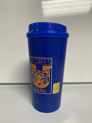 Vaso Con Tapa Tigres 12oz. 