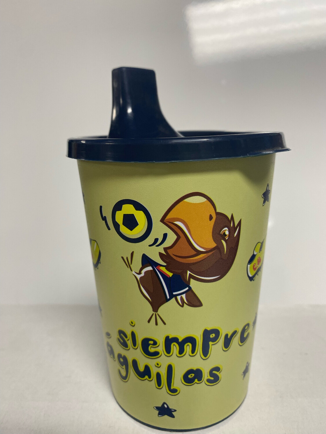 Vaso Con Tapa America Kids 12oz.