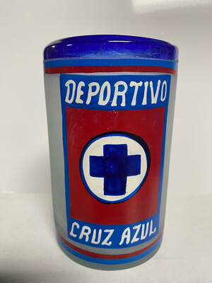 Vaso De Vidrio Cruz Azul 