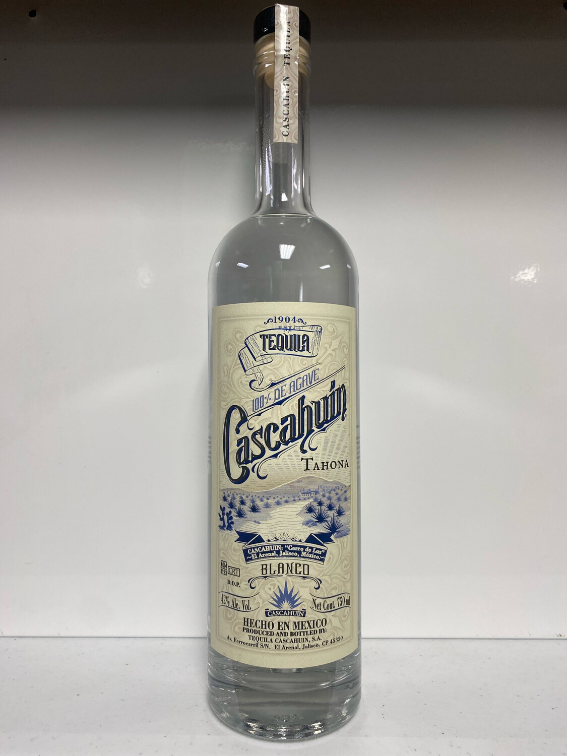 Cascahuín Tahona Tequila Blanco 750mL