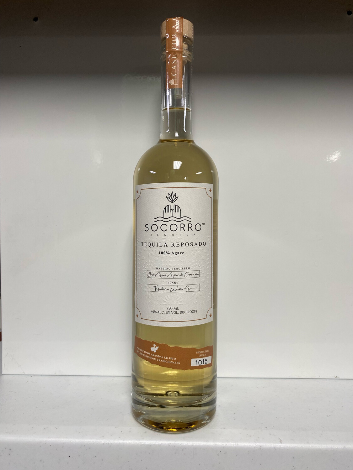 Socorro Tequila Reposado 750mL 