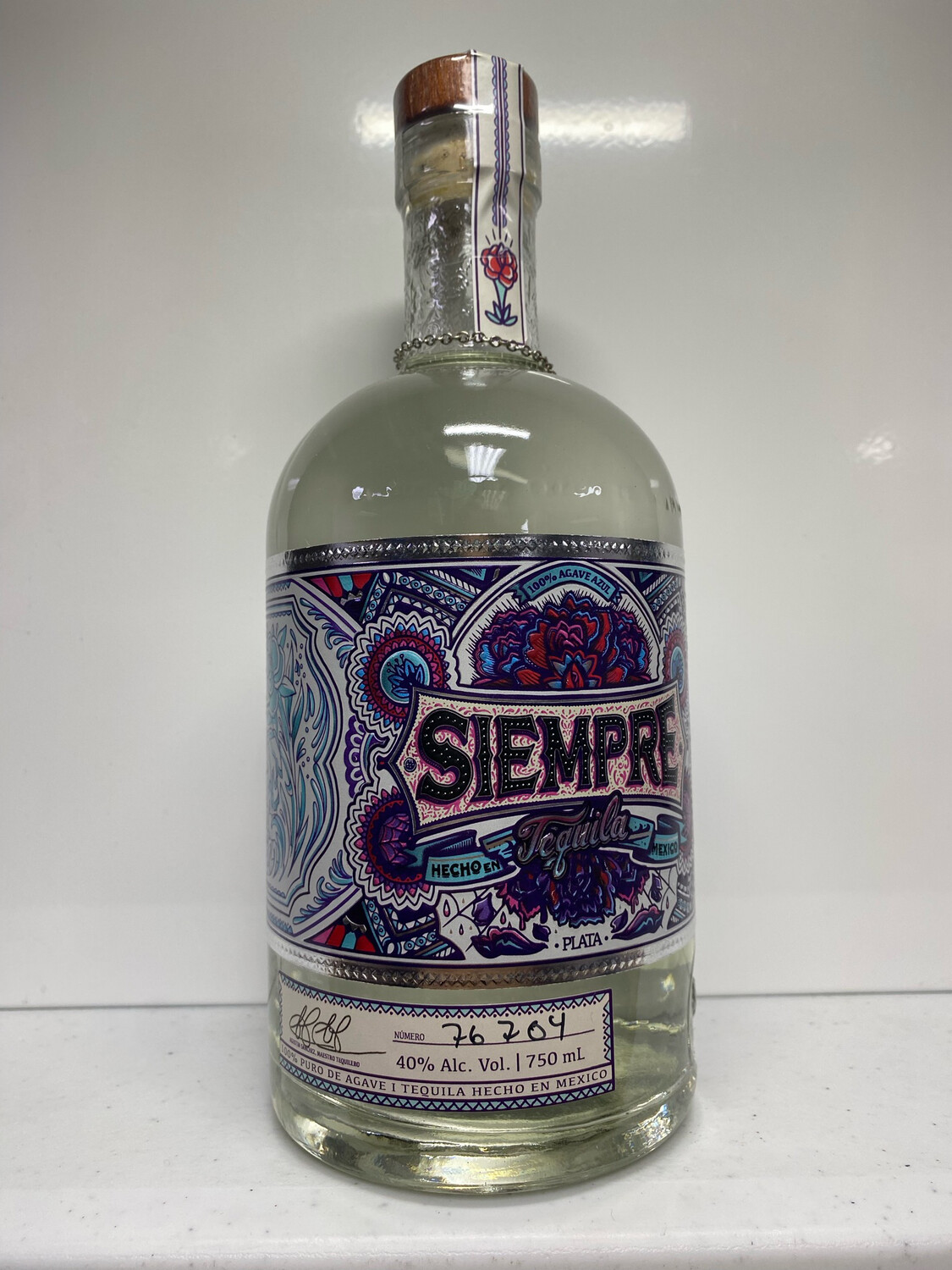 Siempre Tequila Plata 750 mal 