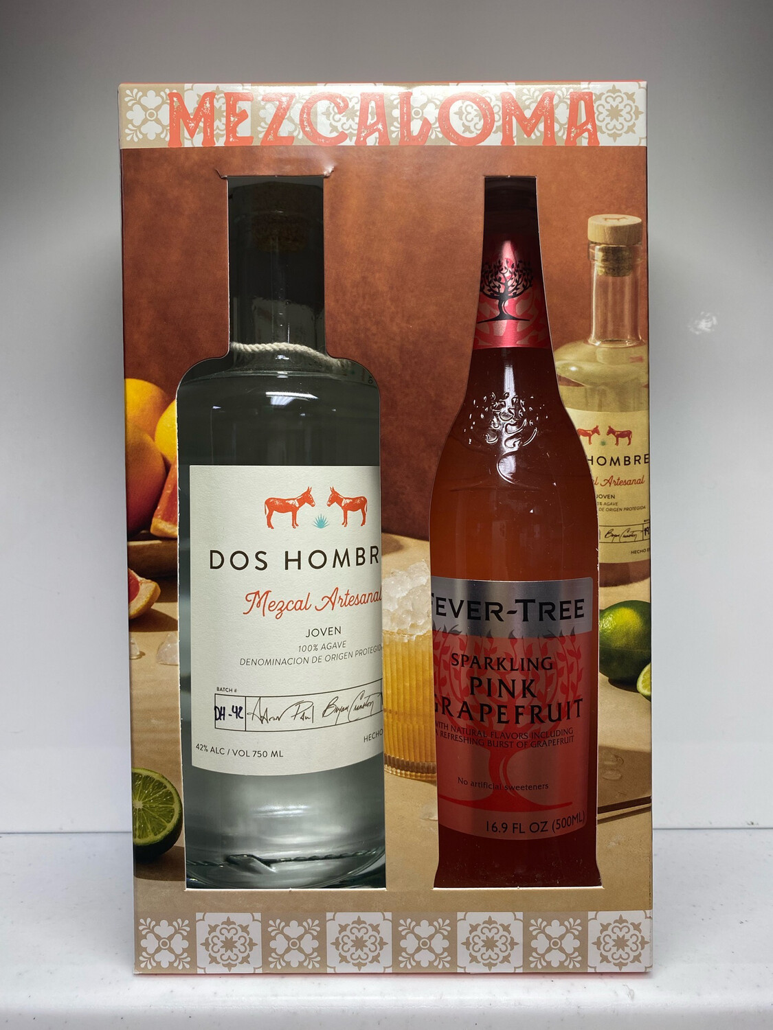Dos Hombres Mezcal Joven 750mL Giftset 