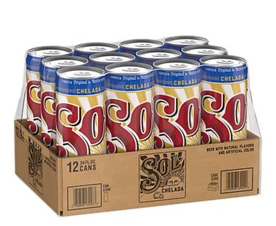 Sol chelada 12 pack ‘ 24oz 