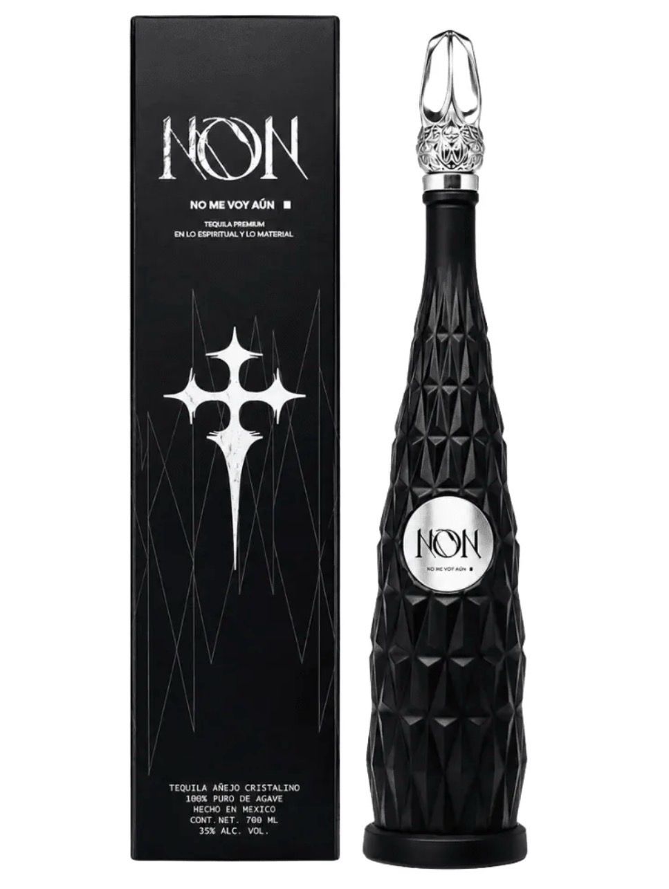 Tequila non Añejo cristalino 750ml de natanael cano 