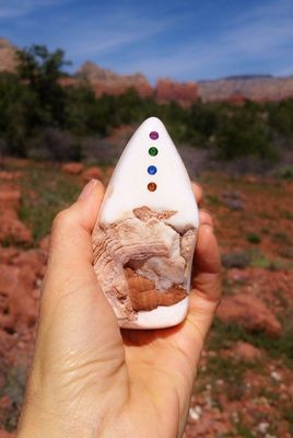 Sedona white light crystal fairy gnome communicator/Activator in red rock Vortex*Fairy Lightworker sale $933.00/$1300