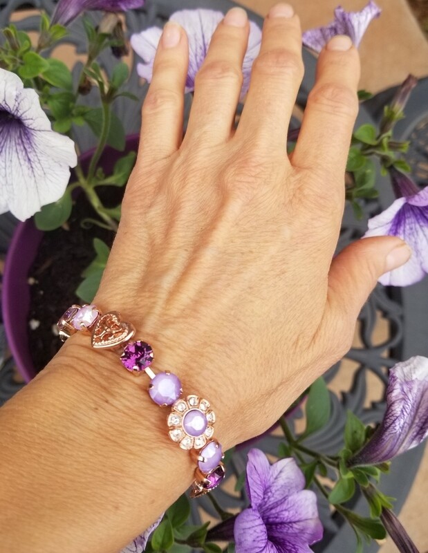 Rose Gold Devic Crystal LOVE Technology Bracelet/Quan Yin Devic Angels of the Lavender Flame $99.00/ $133.00 retreat sale