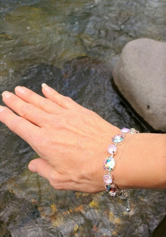 Gorgeous Pleiadian of Peace Priestess/Devic Crystal LOVE Bracelet $144/$188 Retreat Sale