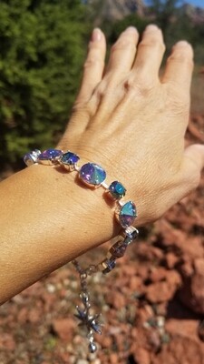 Gorgeous Pleiadian of Peace Priestess/Devic Crystal LOVE Bracelet $144/$188 Retreat Sale