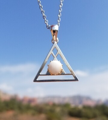Sedona White light Crystal {Pyramid of Light Pendant}/ Retreat Sale $133/213.00