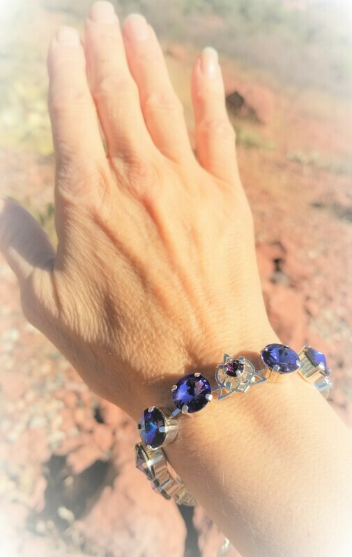 Stunning Violet Flame Star of Lady Portia/Devic Crystal LOVE Technology Bracelet $188/$244 Retreat Sale