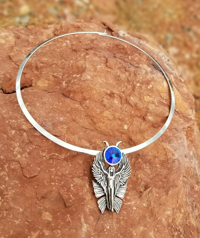 WA HE AH Sterling Silver/Goddess Fairy Angel Deva/Retreat Fairy sale$244/$313
