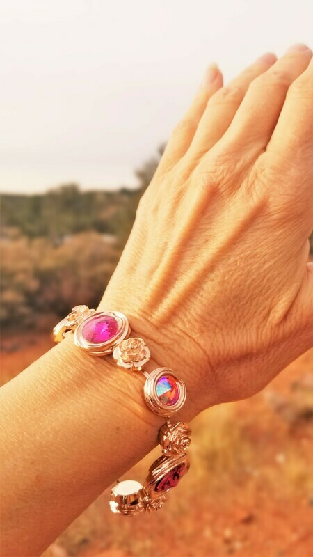 Gorgeous Rose Ray Soul Portal Bracelet/Devic Crystal LOVE Bracelet 188/255.00 Sister Rose Retreat Sale