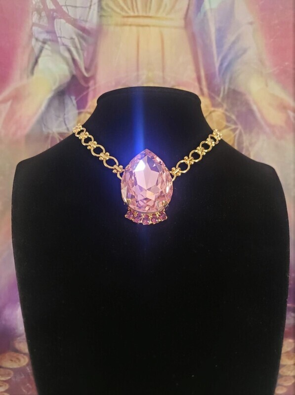 Exquisite Rose Gold Goddess Temple Rose Heart Chalice of Divine LOVE Awakener/Radiant Codes Frequency Harmonizer$288.00