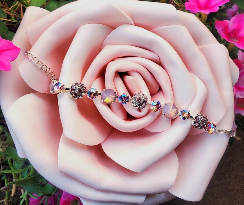 Gorgeous Flower Deva Pink Ray LOVE Radiance Crystal Bracelet $166/$188 Retreat Sale
