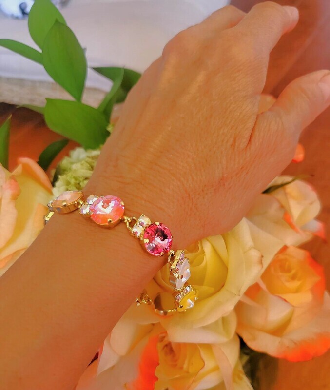 Stunning Celestial Aurora Borealis Goddess Ascension LOVE Radiance Crystal Bracelet $177/$188 Retreat Sale