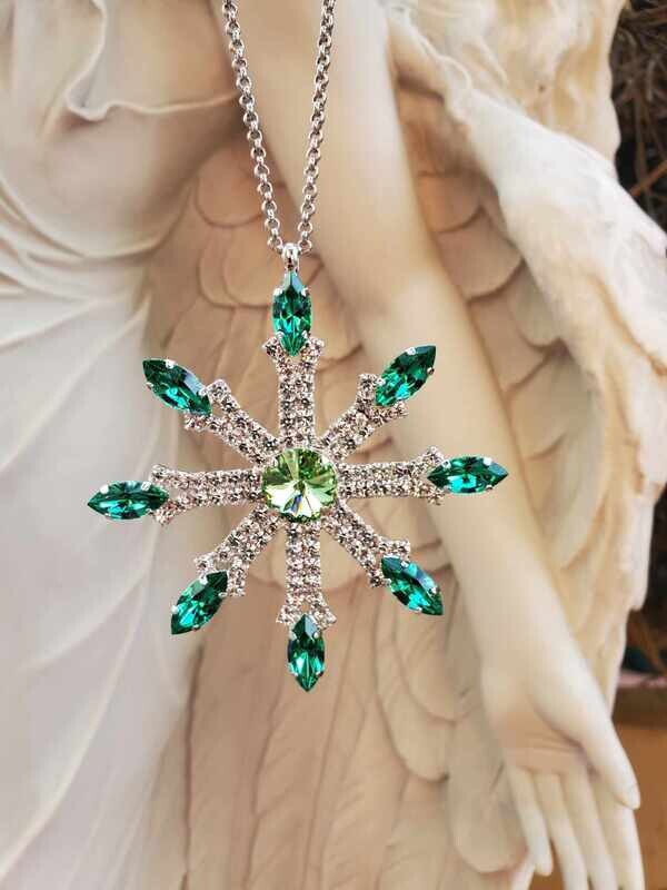 Beautiful Archangel Raphael Healing Green Resonator/Activator/
Grid Work/Healing & Pendant