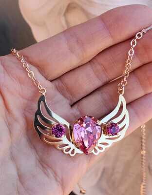Beautiful {Pink Ray Holy Spirit Angels] Divine Love {Rose of God} Radiant Codes Pendant Angel Sale $244.00/$333.00