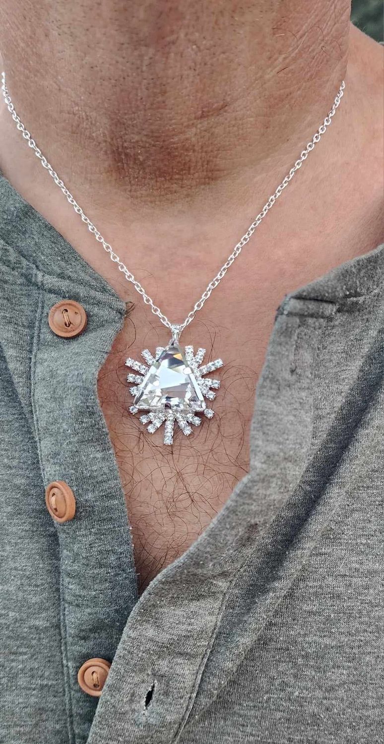 Silver {Exquisite Radiant Pyramid of Light} Aura enhancer Divine Power &333.00