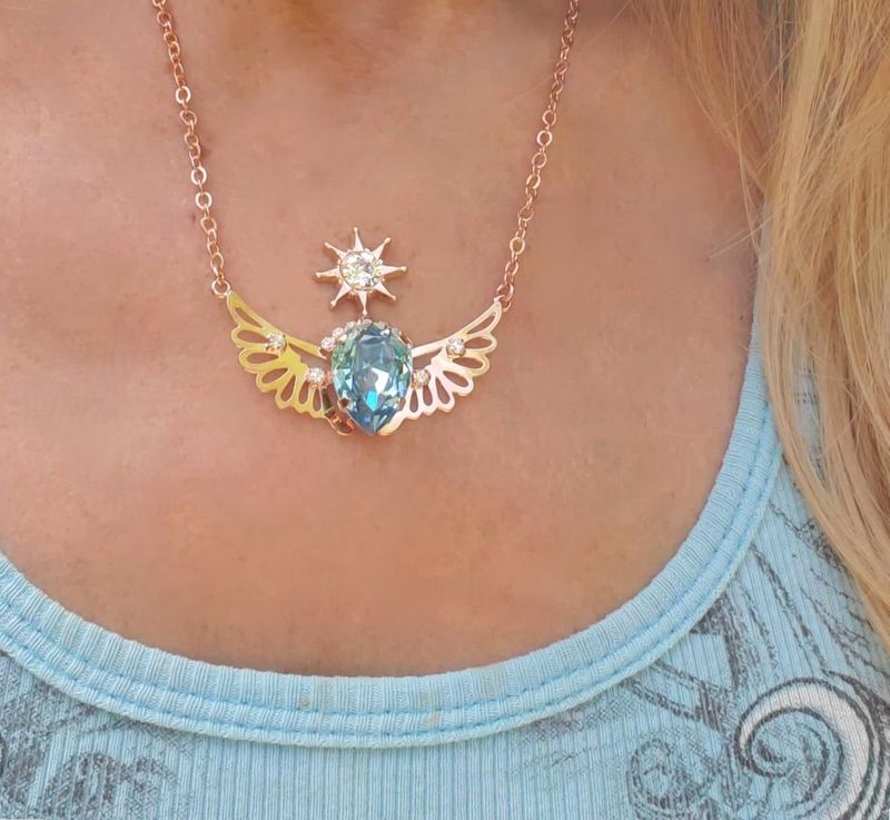 Beautiful Angelic Star Tribe Blue Ray/Sacred Water "Shine Your Light" Angelic Realms Radiant Codes Pendant $288.00