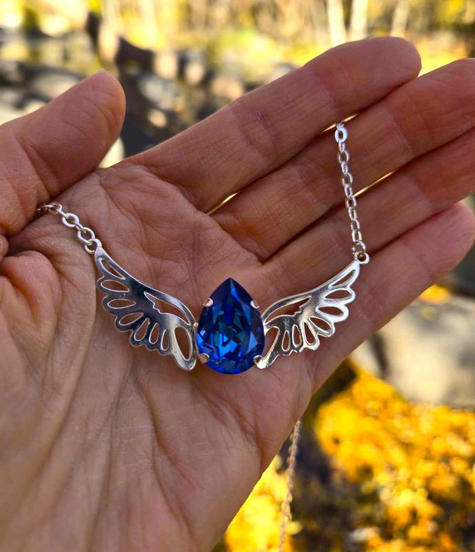 Beautiful Blue Ray Archangels Divine Love Power  Radiant Codes Pendant Angel Sale $244.00/$333.00