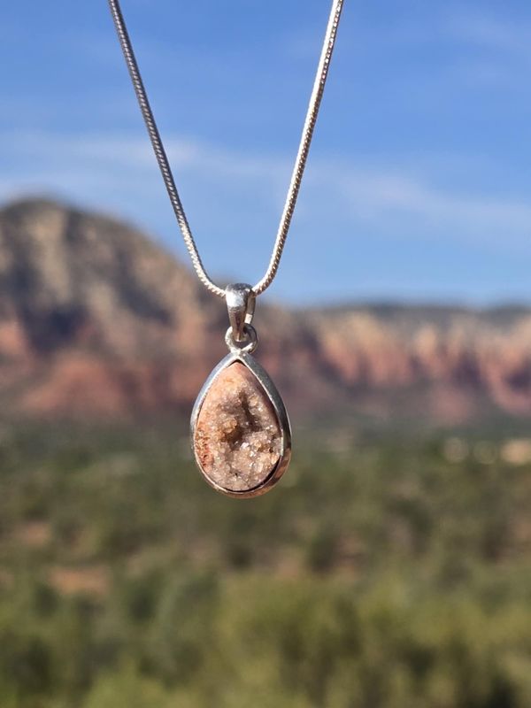 Silver Sedona Star Family Druzy Quartz PEACE (Crystal City of Light)