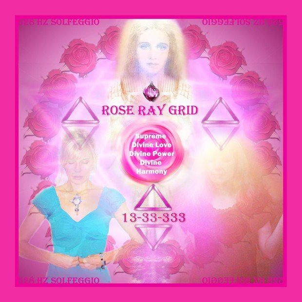 Rose Ray Grid Charger Of Supreme Love Protection instant download