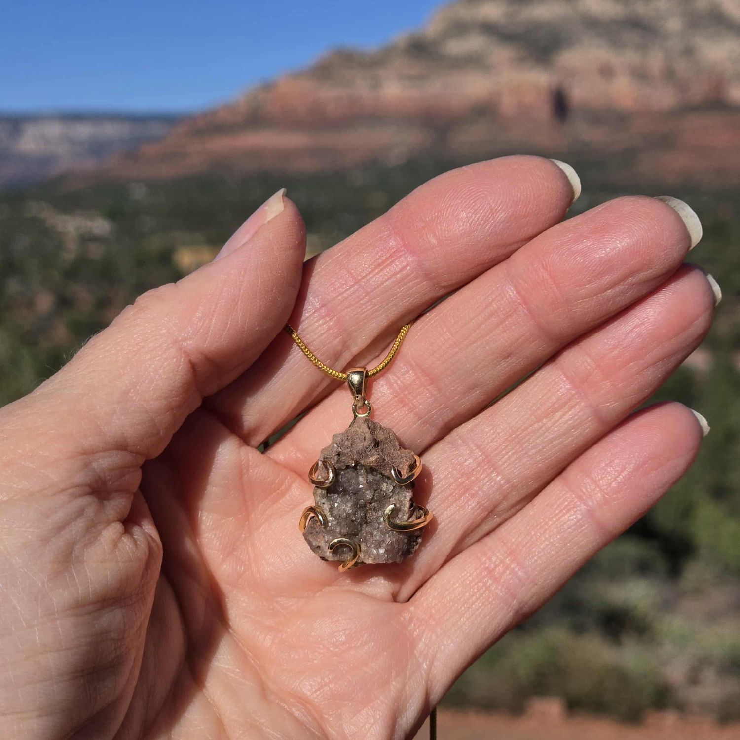 Dazzling Sedona Star Family Druzy Quartz "Galactic Peace —Star Traveler"  (Crystal City of Light) Steward