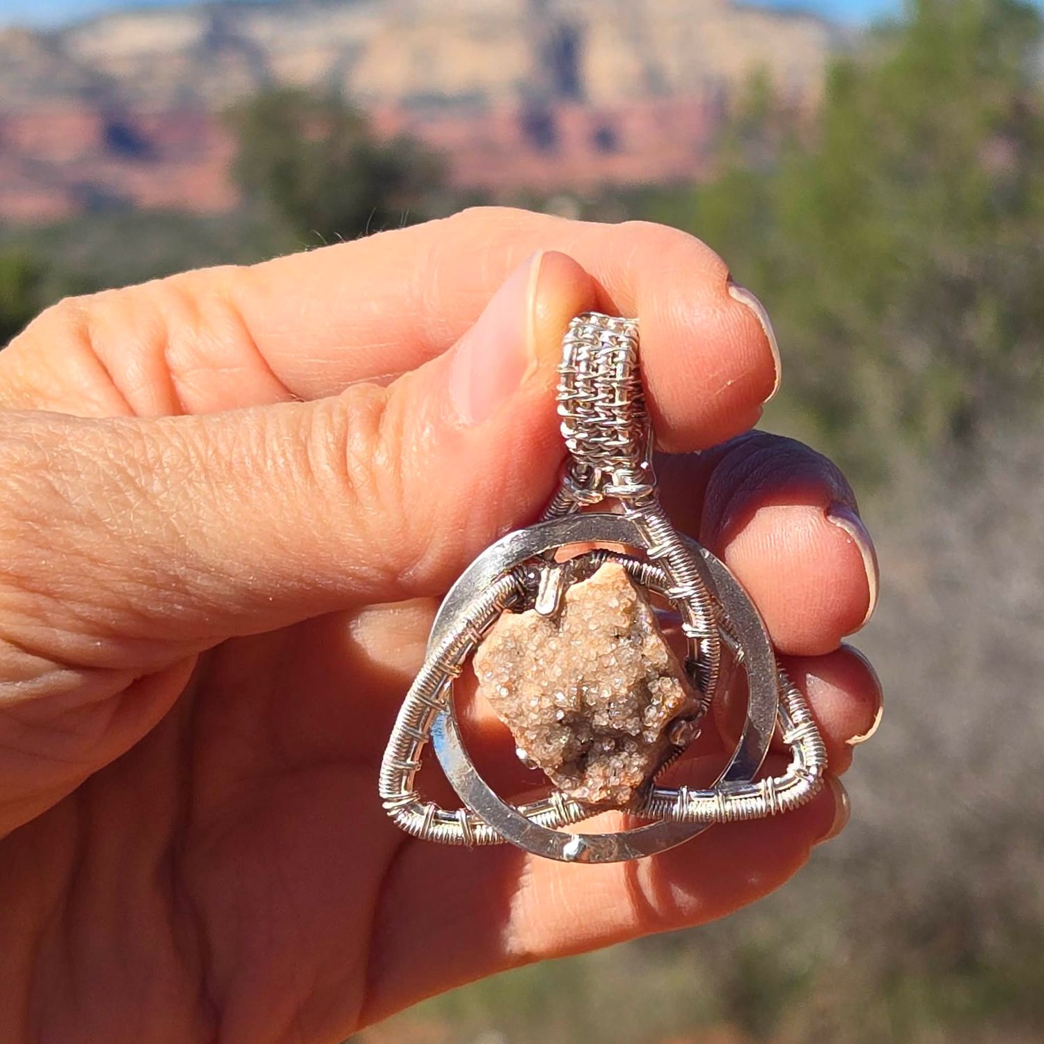 Radiant & Beautiful "Arcturian" Master LOVE HEALER & Protection Crystal—Sedona Star Family Druzy Quartz) "Crystal City of Light"