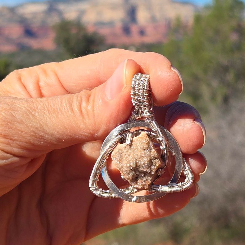 Radiant & Beautiful "Arcturian" Master LOVE HEALER & Protection Crystal—Sedona Star Family Druzy Quartz) "Crystal City of Light"