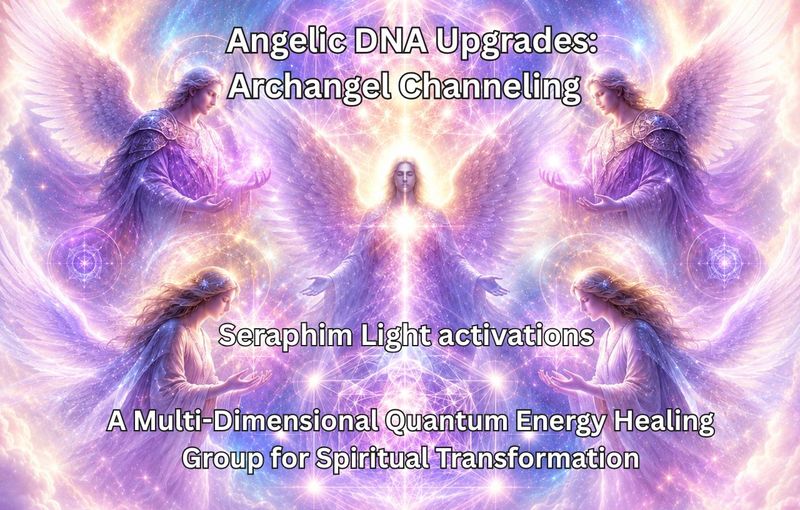 Angelic DNA Upgrades & Quantum Energy Healing — Monthly Zoom Healing Circle for Spiritual Transformation: Channeling the Archangels • Seraphim Light Activations