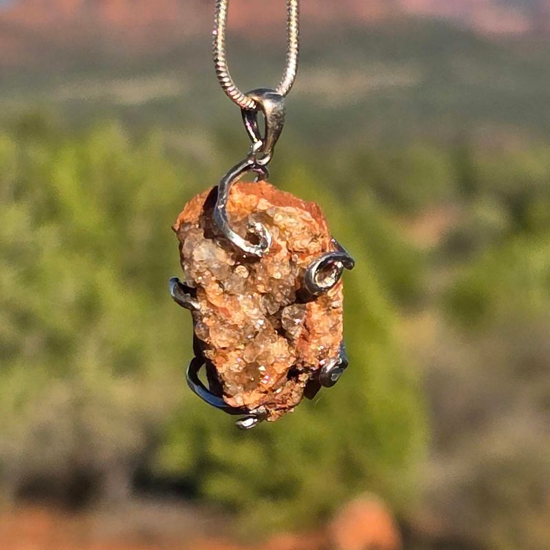 Archangel Micheal: Sedona Star Family Vortex Druzy Quartz pendant and activator:  Anceint Healing: Crystal City of Light) Steward