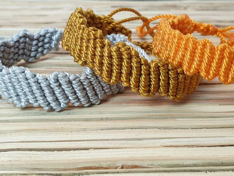 Diagonal Weave Bracelet