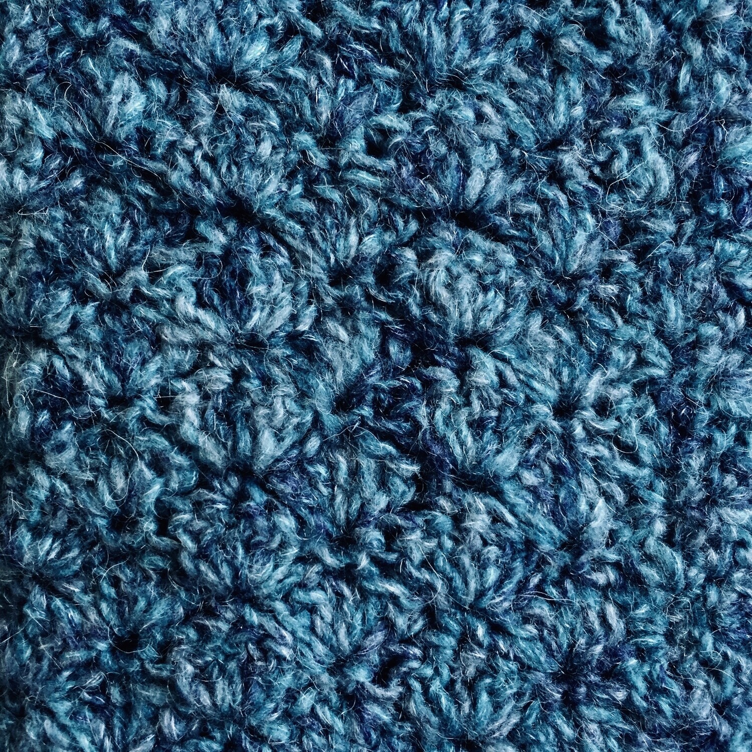 Mini Blanket: Blue/Navy Mohair