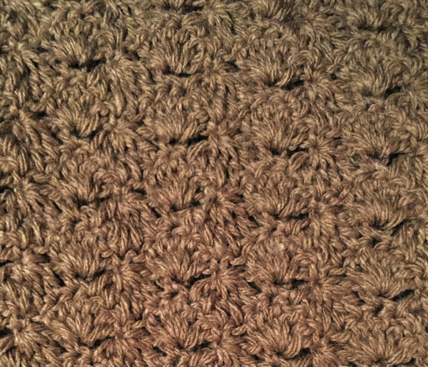 Mini Blanket: Light Brown Acrylic
