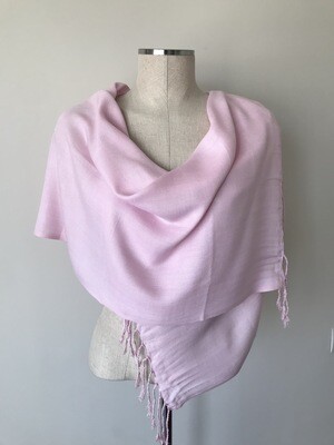 Plain Pale Pink Small Scarf