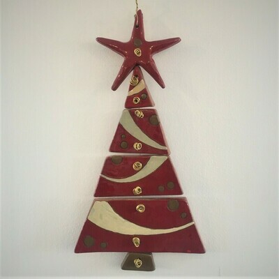 Zein Ceramic Christmas Tree (Red)