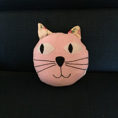 Cat Pillow Pink (Small)