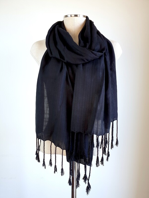Solid Black Shawl
