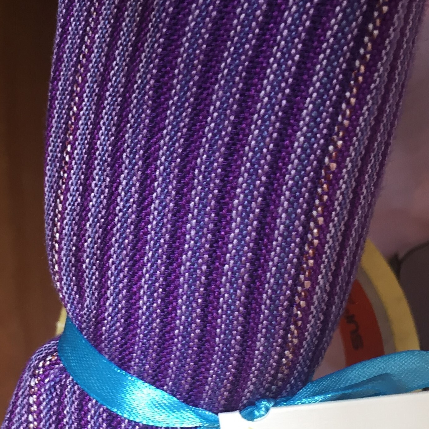 Purple thin stripes Small Scarf: