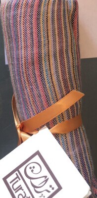 Mixed Light Color Thin Stripes Small Scarf